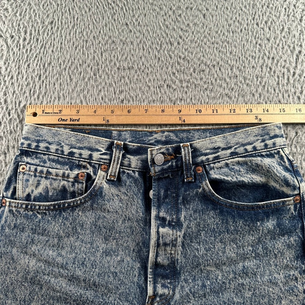 Vtg Levis 501 Jean Shorts Mens 31(30‎ Fit) Stonewash Denim Made in USA Y2K - Picture 3 of 10